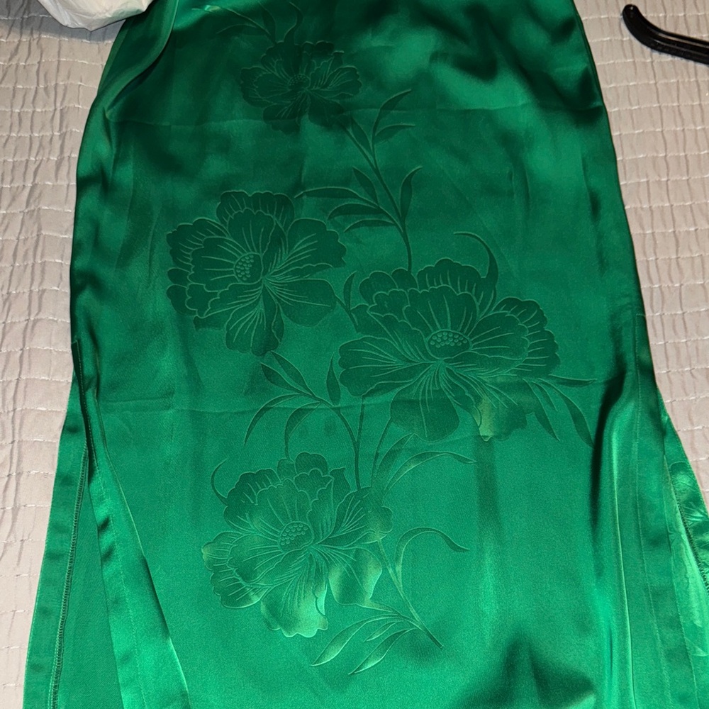 Women’s Green Sleeveless Dress, PTP 16 - Picture 3 of 3